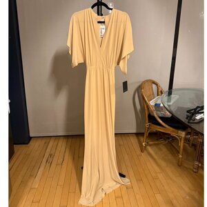 NWT Norma Kamali Blonde Maxi Dress Size XXS